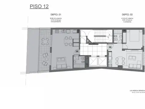 VENTA LOFT con BALCON TERRAZA MONSERRAT A ESTRENAR