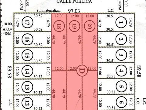 Terreno en Venta de 537,0 m2