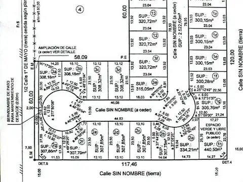 Terreno en Venta de 308,0 m2