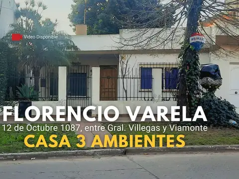 Venta de casa 3 amb, 12 octubre 1087 F. Varela