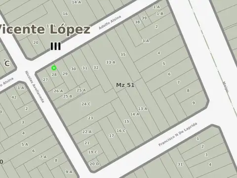 Terreno en Venta 19  mts Fondo