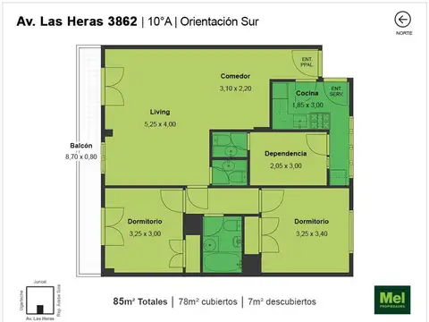 Avenida General Las Heras 3800, Piso 10
