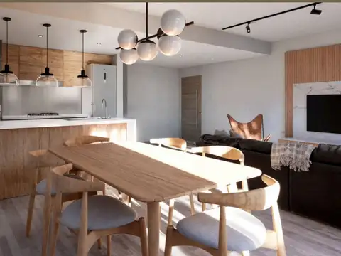 Departamento 3 ambientes con 2 baños