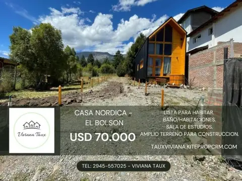 SE VENDE CASA EN EL BOLSÓN RÍO NEGRO