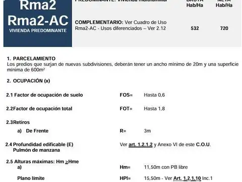 Terreno en Beccar-Vias/Rolon