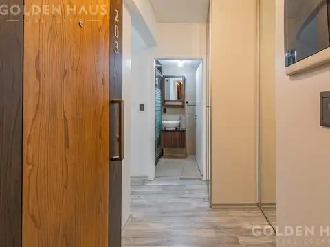 Departamento mono en alquiler - Belgrano - Vista abierta - Balcón - amenities
