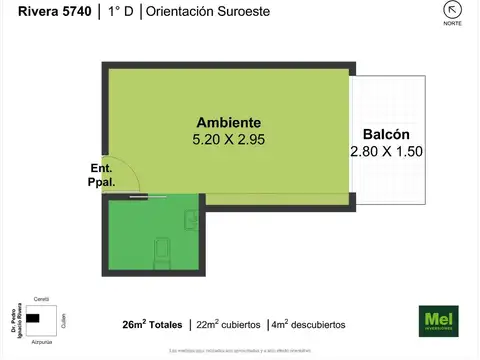 Oficina en Venta en Villa Urquiza, USD 64.500