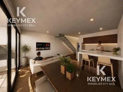 Departamento 3 ambientes con 2 baños