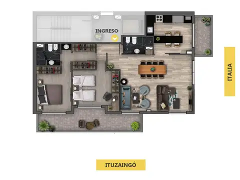 Venta departamento Terraza exclusiva Abasto Rosario