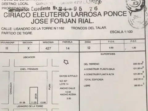 Lisandro de La Torre 182 1100