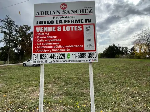 Terreno en Venta en Los Cardales, USD 39.000