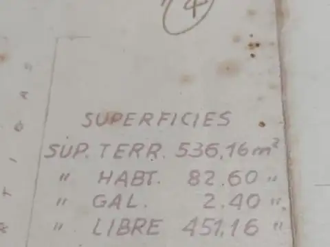 Terreno en Venta de 536,0 m2