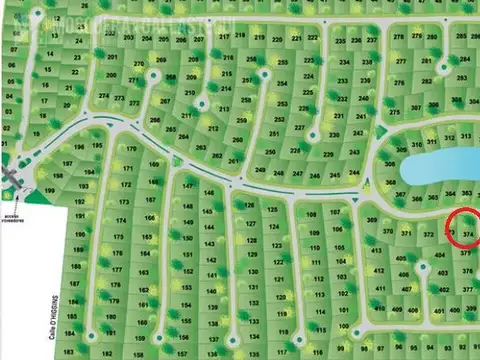 Lote interno en esquina en el Ensueño. Orientacion noreste