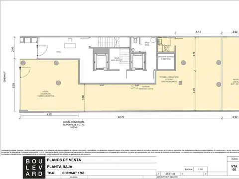 Departamento en Venta en Las Cañitas, USD 156.000