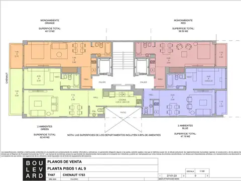 Departamento en Venta de 1 dormitorio