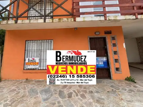 Venta Triplex 4 Ambientes Al Frente Calle 92 Entre Costanera Y 1 Mar Del Tuyu