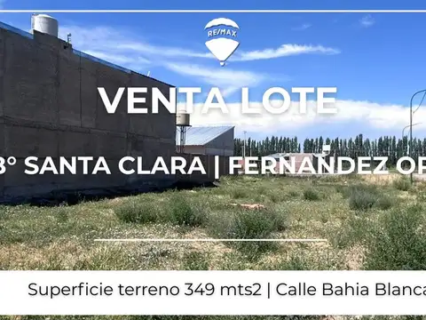 VENTA LOTE BARRIO SANTA CLARA - FDEZ ORO