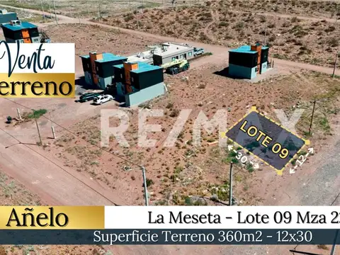 VENTA TERRENO EN LA MESETA AÑELO - NQN