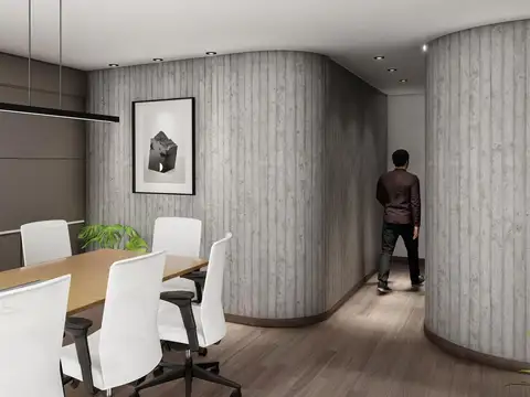 Oficina Monoambiente con 2 baños