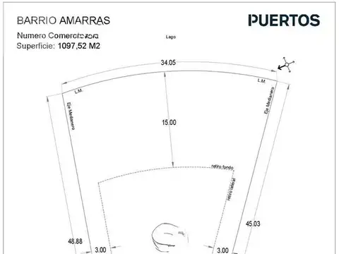 Terreno en Venta en Puertos - Barrio Amarras, USD 290.000
