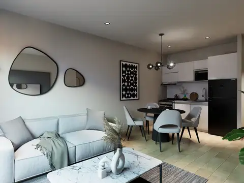Departamento 2 ambientes con 1 baño