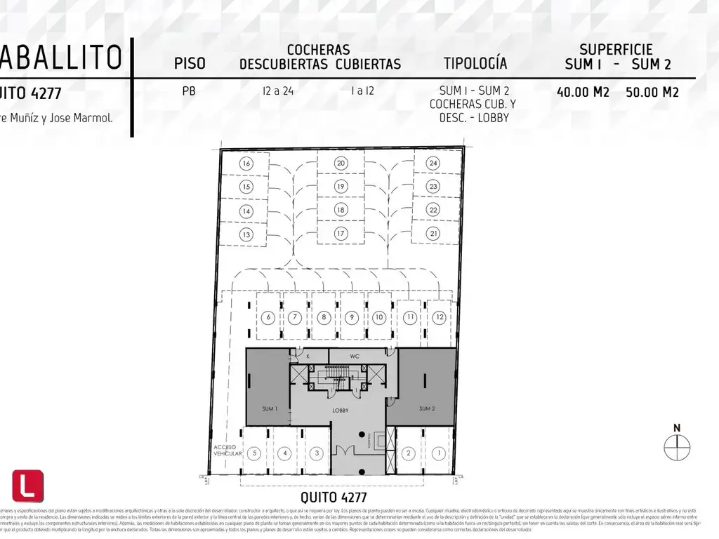 VIVÍ CABALLITO de 1 Dormitorios