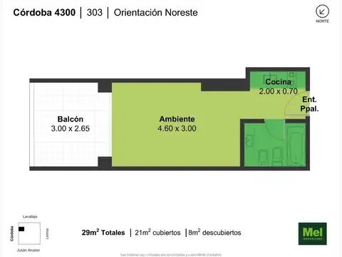 Cordoba 4300, Piso 3