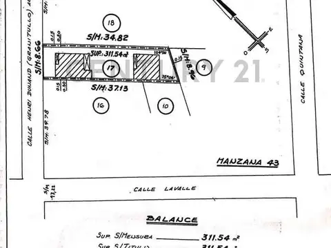 Terreno en Venta de 311,54 m2