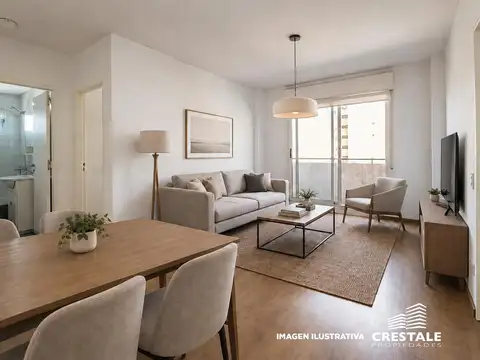 Venta / Permuta - Departamento 1 dormitorio con balcón corrido - Centro, Rosario.