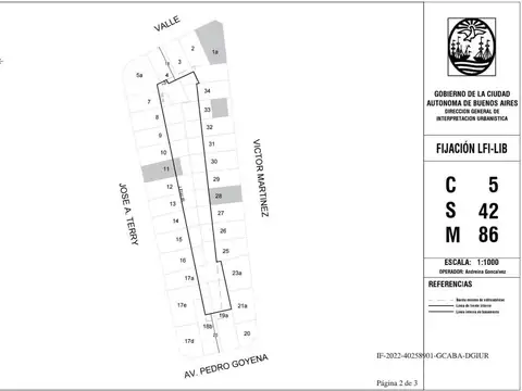 Terreno en Venta 8  mts Frente