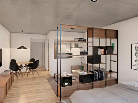 Departamento 2 ambientes con 1 baño