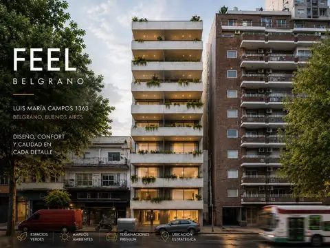 2 ambientes con increíble Terraza PROPIA cerca de todo, Parrilla y Pileta | FEEL BELGRANO