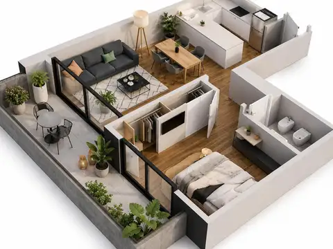 2 ambientes con increíble Terraza PROPIA cerca de todo, Parrilla y Pileta | FEEL BELGRANO