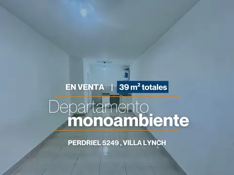 Venta De Amplio Departamento Monoambiente En Villa Lynch