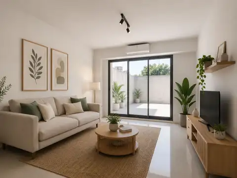 Monoambiente con cochera y patio Villa Urquiza