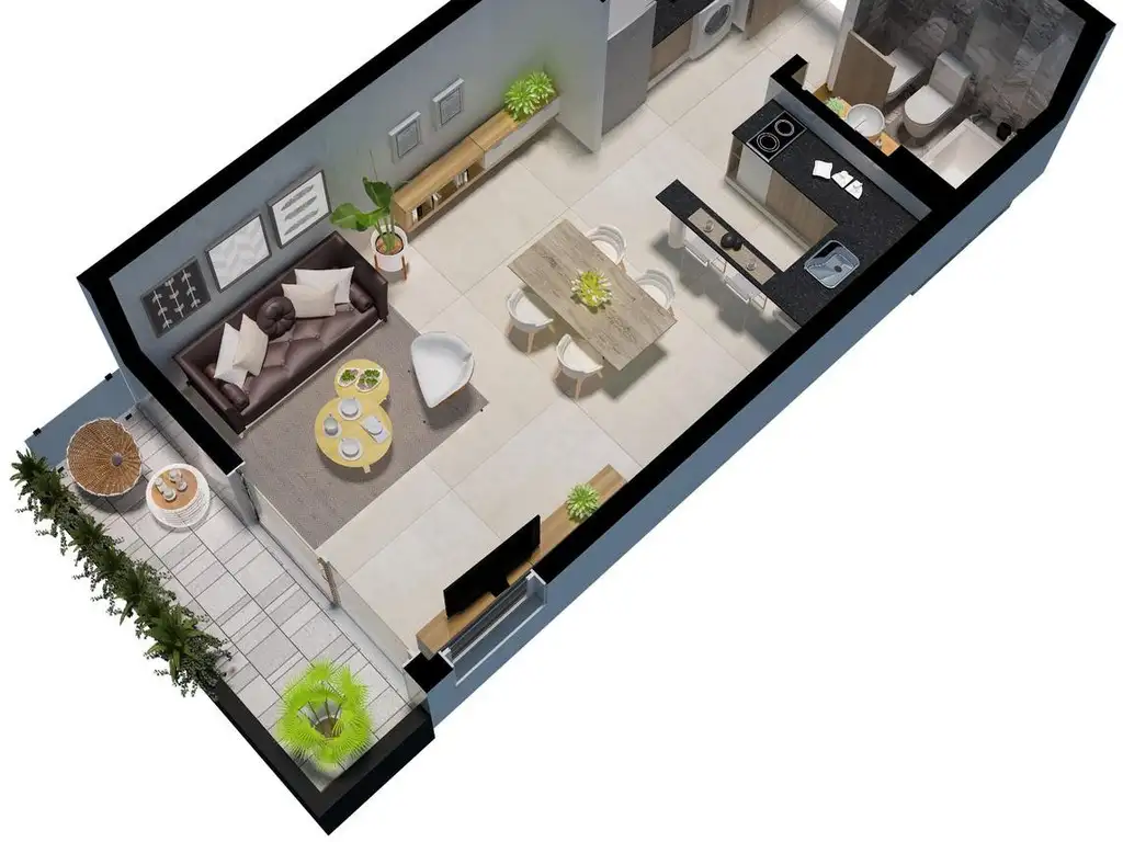 ASTURIANO I - EMPRENDIMIENTO INMOBILIARIO de 1 Dormitorios