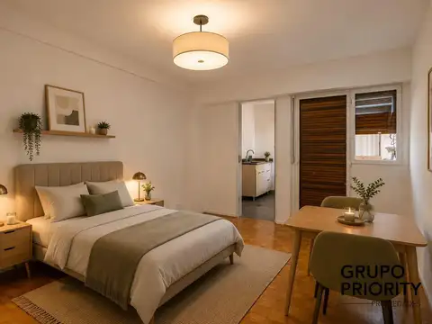 Monoambiente en venta con balcon en balvanera