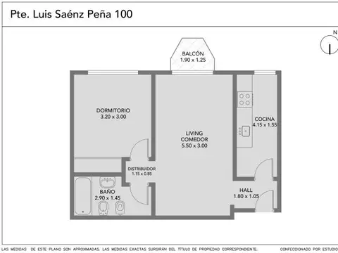 Presidente Luis Sáenz Peña 100, Piso 6