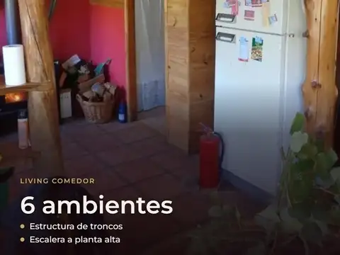 Casa 6 ambientes con 2 baños
