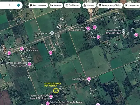 Lote en Loteo COLINAS DEL VIENTO