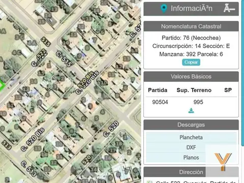 Terreno en Venta de 995,0 m2