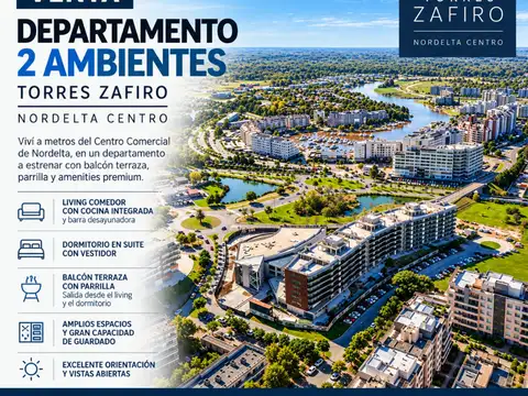 VENTA DEPARTAMENTO 2 AMBIENTES NORDELTA A ESTRENAR