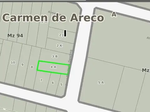 Terreno en Venta en Carmen de Areco, USD 25.000