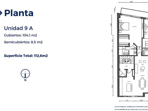 Departamento en Venta de 2 dormitorios