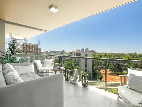 View Point-Impecable! Vista abierta ,3 dormitorios en suite, balcón aterrazado. Cochera fija.
