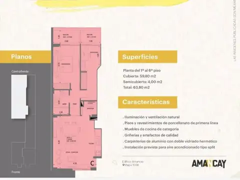 Departamento en Venta de 1 dormitorio