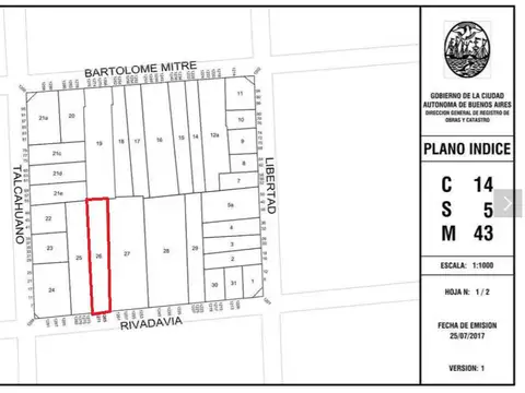 Terreno en Venta en San Nicolás, Capital Federal