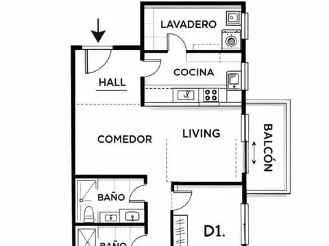 Departamento en Venta de 3 dormitorios