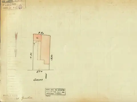Terreno en Venta 20  mts Fondo
