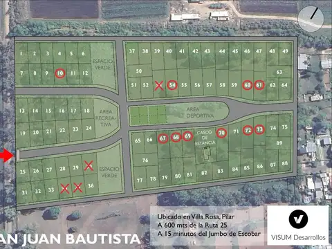 Terreno en Venta en Villa Rosa, Partido de Pilar